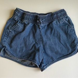 Girls Size 10 Pull-On Denim Shorts